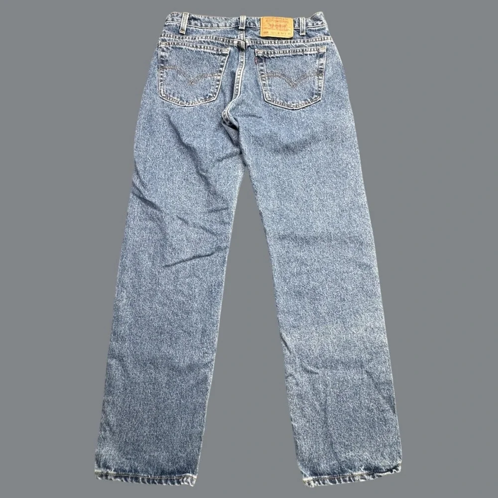 Levis 505 Straight Leg Jeans Mens 34x30 Blue Regular Fit Denim